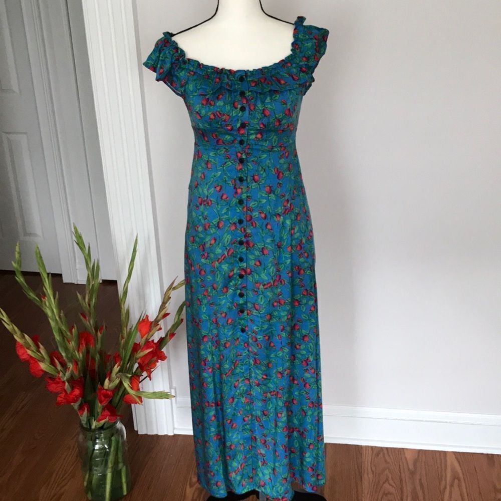 Free People Dream Strawberry Long Dress size XS